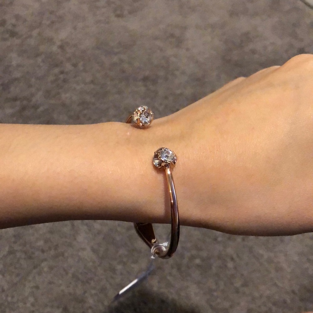 Kate Spade rose gold hinge bangle bracelet - Picture 3 of 5